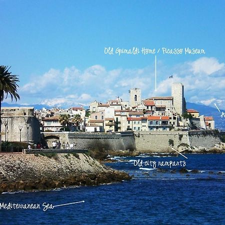 2 Bedroom Modern Apartment In Antibes With Sea View Zewnętrze zdjęcie